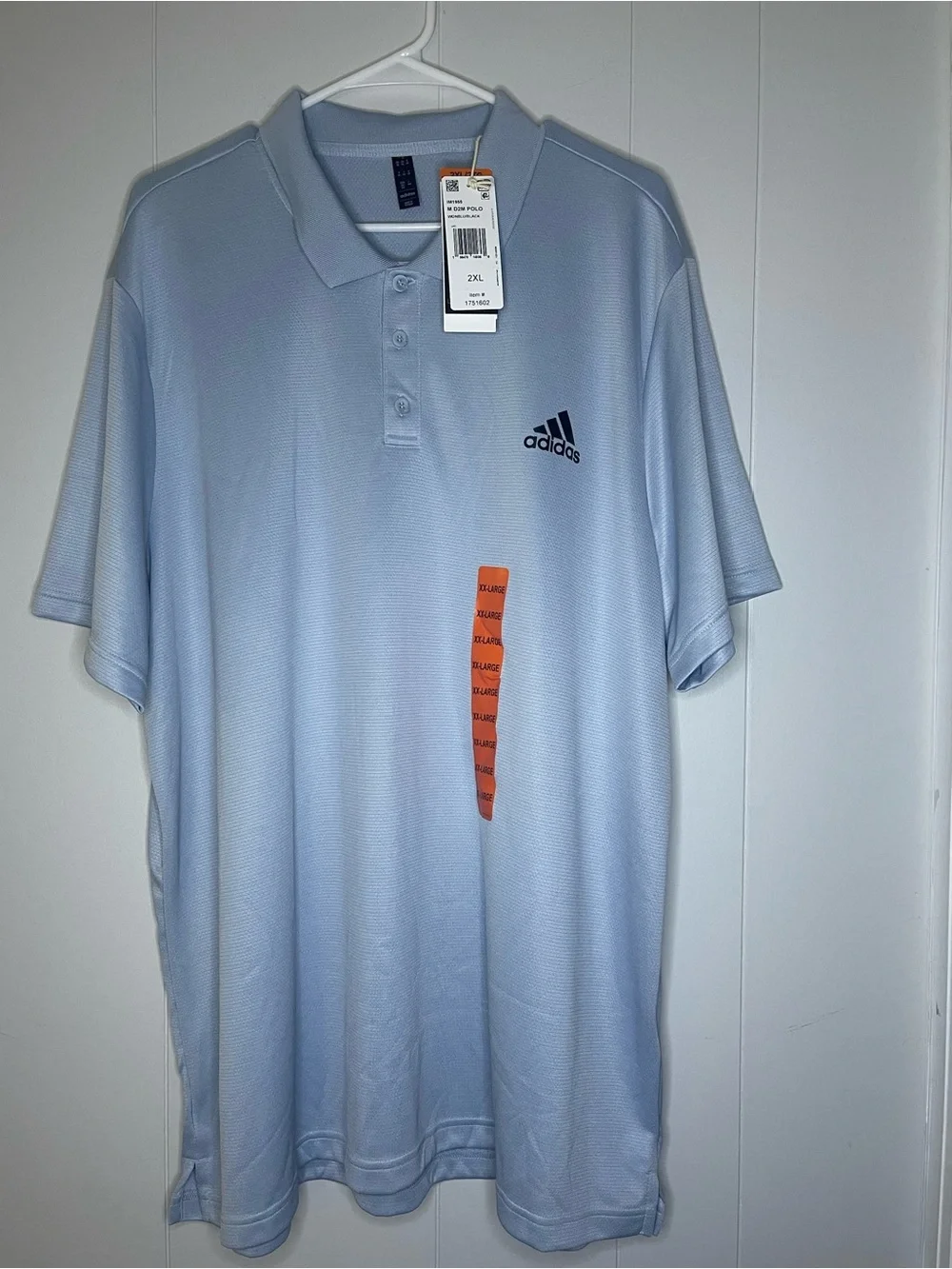 adidas Men’s Pale Blue Performance Polo